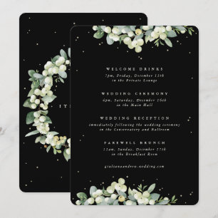 Itinerario Boda de nieve negra grande y eucalipto