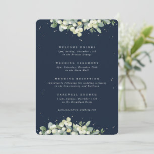 Itinerario de Boda 5x7 Marina de Snowberry + Eucal