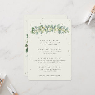 Itinerario de Boda de Snowberry Crema Grande + Euc