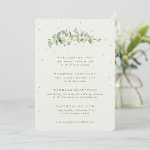 Itinerario de Boda de Snowberry Crema Grande + Euc