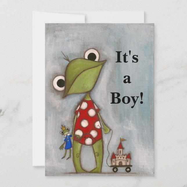 It's a Boy! - Anuncio de nacimiento (Anverso)