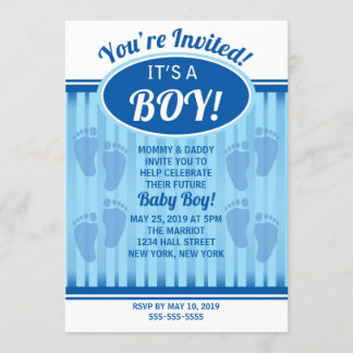 It's a Boy! Invitación de Baby Shower