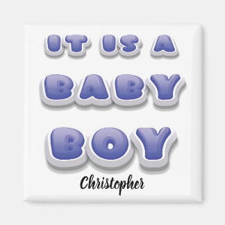 It's a Boy! Regalo de imanes recién nacidos con re