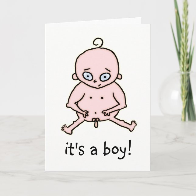 It's a Boy! Tarjeta (Anverso)