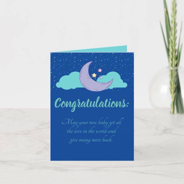It's a Boy! Tarjeta de felicitaciones de Baby Show (Anverso)