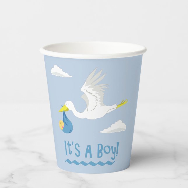 It's a Boy! Vaso de Papel (Anverso)