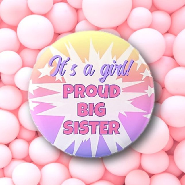 It's a Girl! Botón Orgulloso Gran Hermana (Subido por el creador)