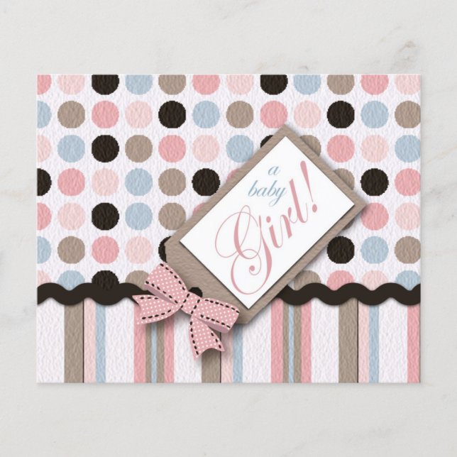 It's a Girl! Tarjeta de consejos (Anverso)