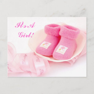 It's a Girl! Tarjeta de invitación
