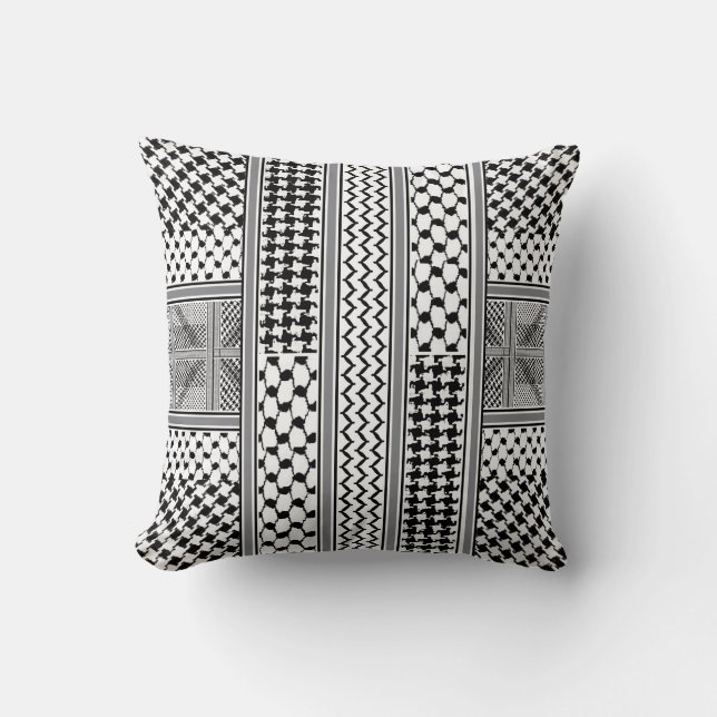 IV - Almohada de Palestina Kaffiyeh (Anverso)