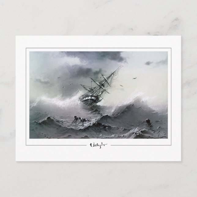 Ivan Aivazovsky #135 - postal Bella Artes (Anverso)