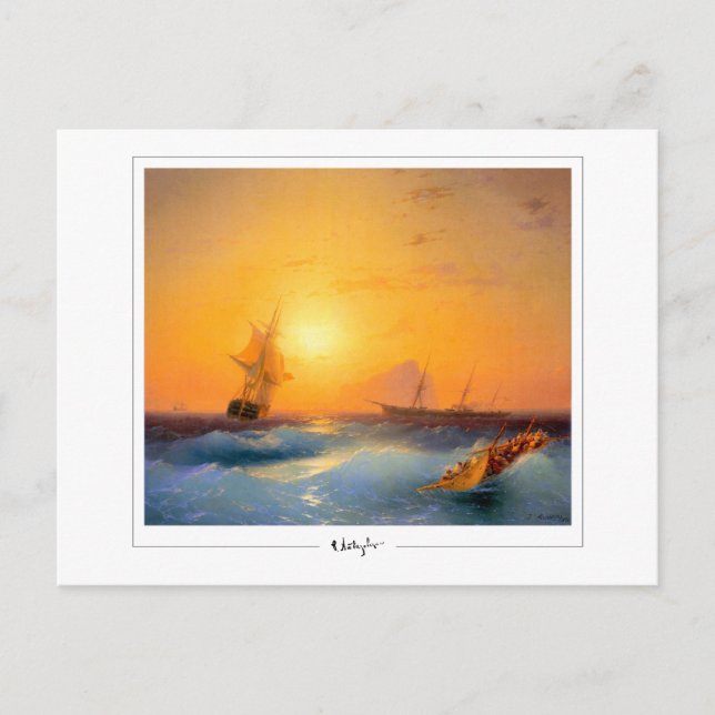 Ivan Aivazovsky #168 - postal Bella Artes (Anverso)