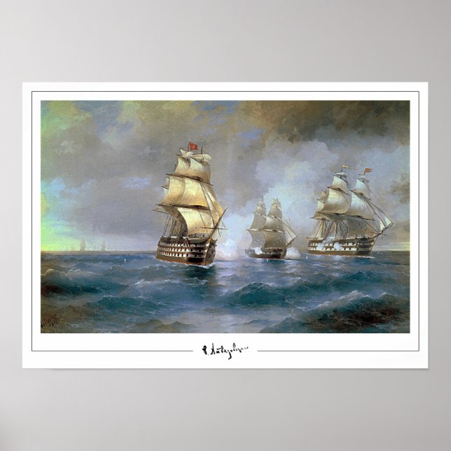 Ivan Aivazovsky cartel de arte de Zedign #7 (Frente)