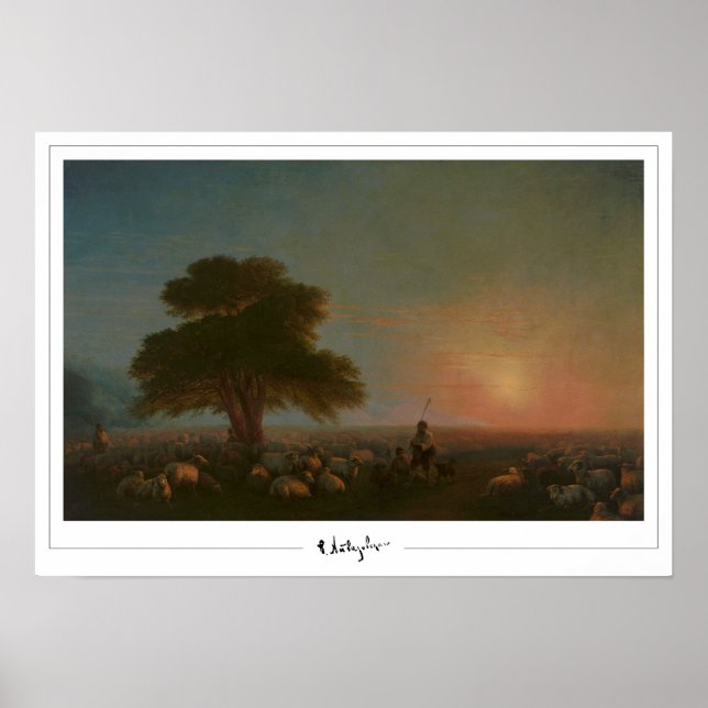 Ivan Aivazovsky Zedign Poster de Arte #370 (Frente)