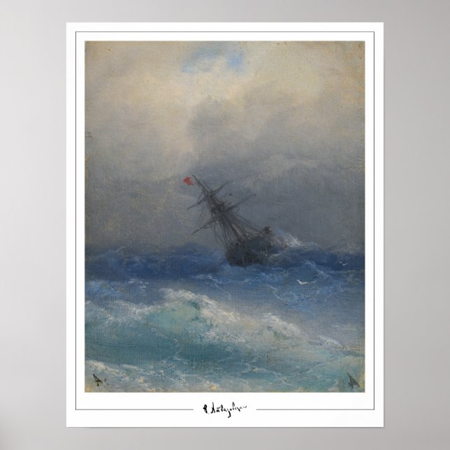 Ivan Aivazovsky Zedign Poster de Arte #470 (Frente)