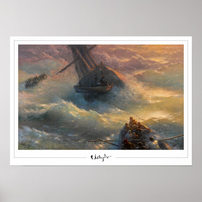 Ivan Aivazovsky Zedign Poster de Arte #481 (Frente)