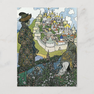 Ivan Bilbin - El cuento del Tsar Saltán Tarjeta po