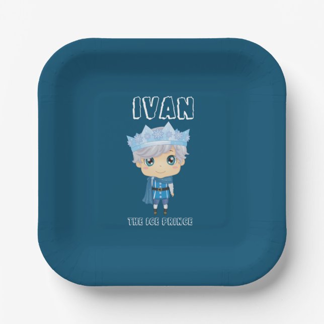 Ivan los platos de papel del príncipe de hielo (Anverso)