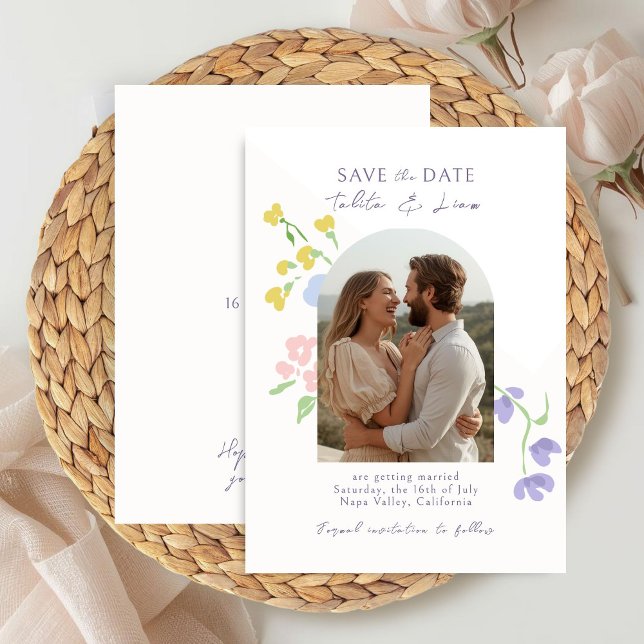 Ivory | Arco floral de boda con letra elegante (Subido por el creador)