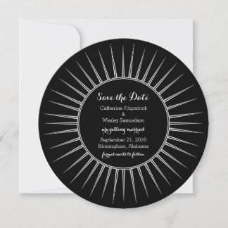 Ivory Deco Retro Guardar la invitación de fecha