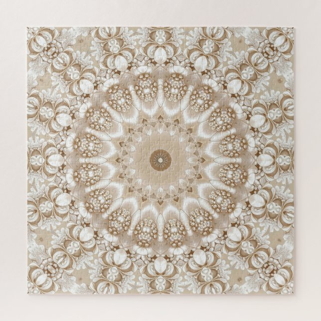 Ivory Flowers Jigsaw Puzzle (Vertical)
