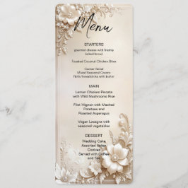 Ivory Flowers Menu