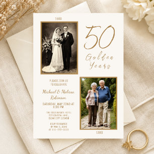 Ivory Gold 50 Años Dorados Foto Aniversario