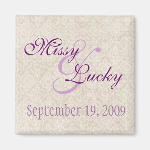 Ivory Lace Salve el imán de la fecha