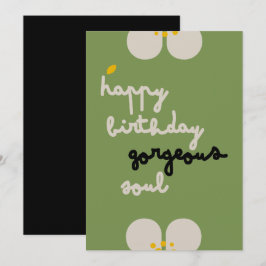 IVORY VINES - Tarjeta de invitación floral de cump