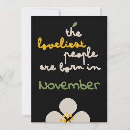 IVORY VINES - Tarjeta de invitación floral de cump