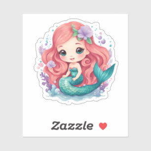 Ivy the Mermaid: Pegatina vinílico