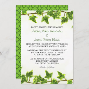 Ivy Verde - Invitación a la boda