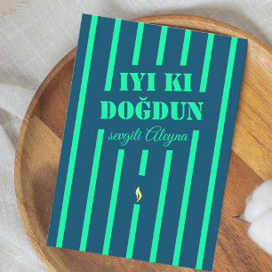 iyi ki doğdun tarjeta de saludo de cumpleaños turc