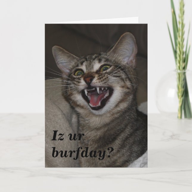 ¿Iz tu cumpleaños? humorística tarjeta de cumpleañ (Anverso)