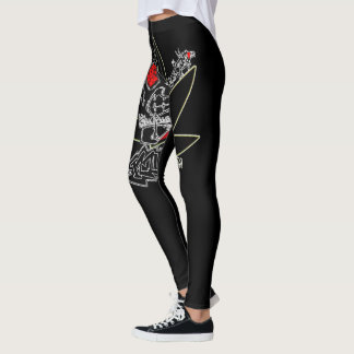 Izzumman Mujeres Aparatos Leggings Negro