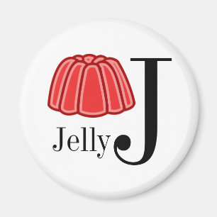 J es para imanes de letras de gelatina para niños
