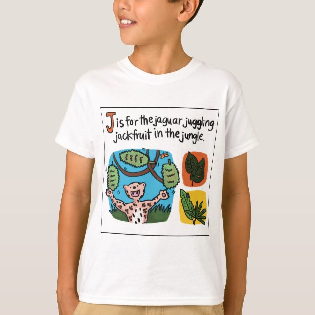 J es para la camiseta de Jackfruit Kids (Anverso)