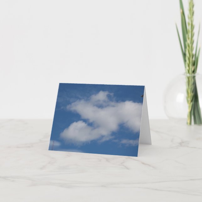 J Nubes en forma de fotos Tarjetas en blanco (Anverso)
