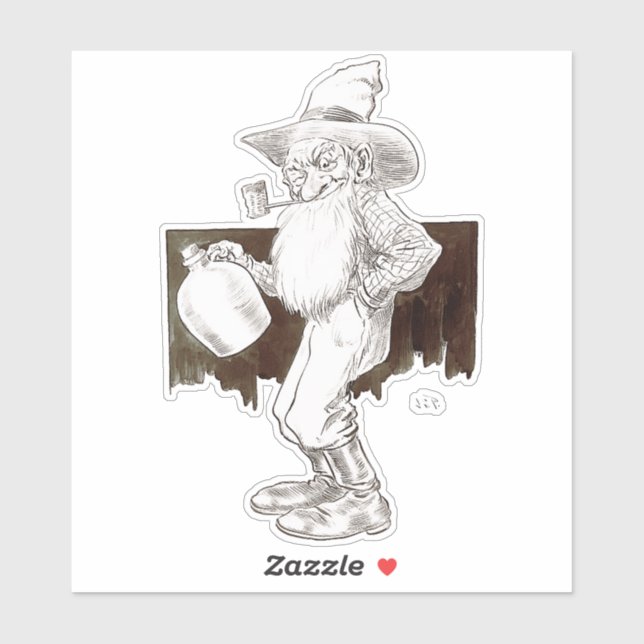 J P Bernard Moonshiner Personalizado Pegatinas de  (Hoja)