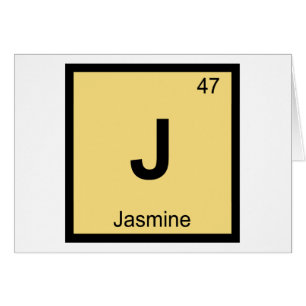 J - Química del Jazmín Símbolo de la Tabla Periódi