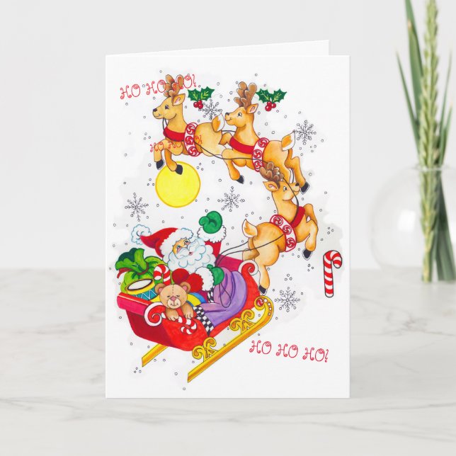¡Ja! ¡Ja! ¡Ja! Tarjeta de Navidad (Anverso)