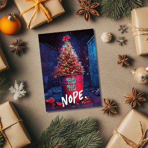 Ja Ja Nope Grosero  Papelera de árbol de Navidad S