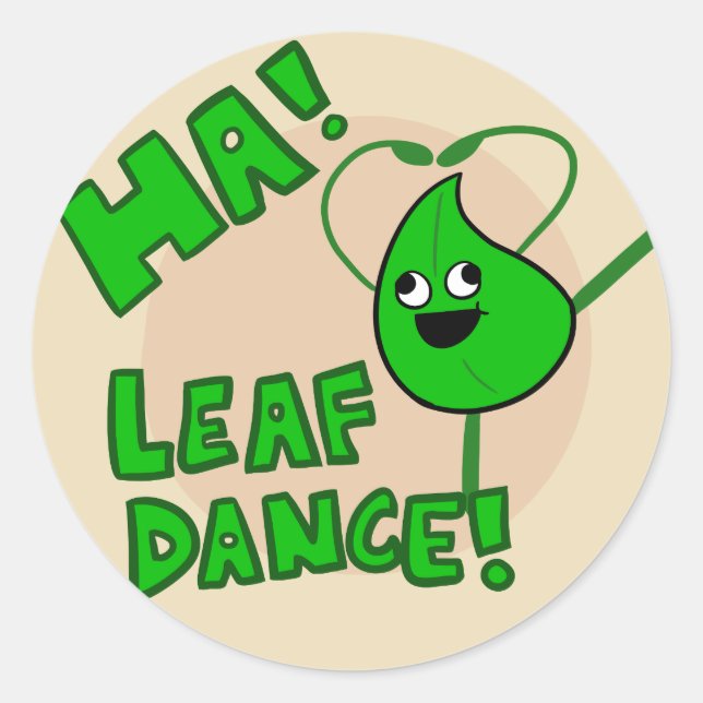 "¡Ja! Pegatina Leaf Dance (Anverso)
