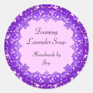 Jabón de encargo del arte del vintage o pegatinas