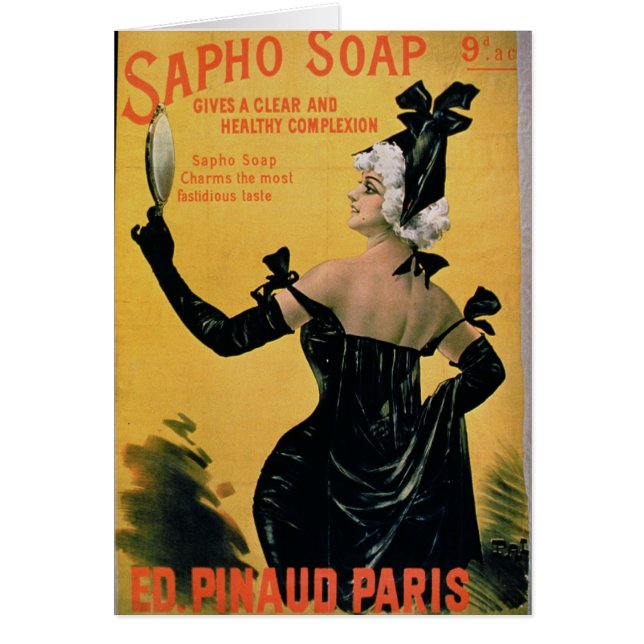 'Jabón de Sapho - da una tez clara y sana (Frente)