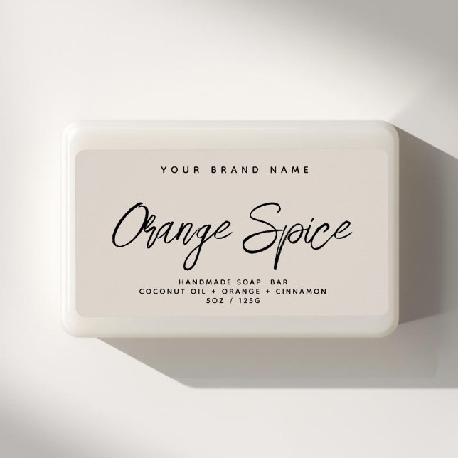 Jabón moderno etiqueta cosmética elegante simple (Subido por el creador)