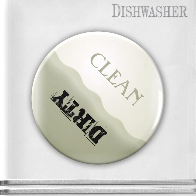 Jabón verde elegante imán de lavavajillas (Dishwasher magnet featuring an elegant pale green design.)