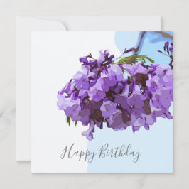 Jacaranda Flores sobre fondo azul del cielo