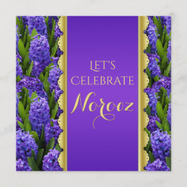 Jacintos felices nobles de Norooz - invitación