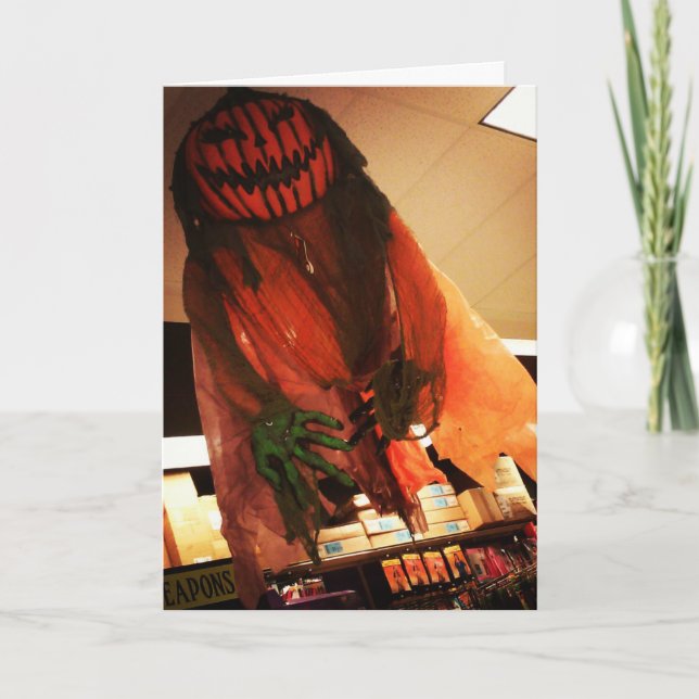 "Jack del Pantano" Tarjeta de Hallowe'en (Anverso)